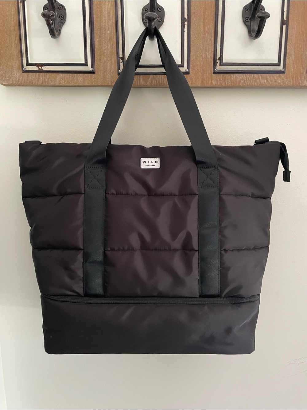 Wilo The Label Black Quilted Tote